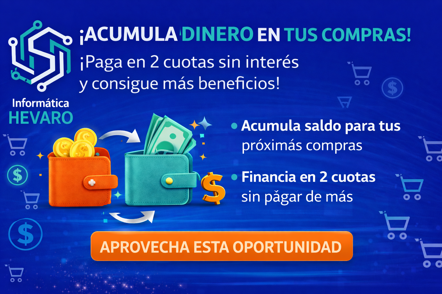 Acumula dinero por compra